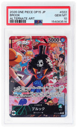 2026 One Piece Adventure On Kami's Island Japanese Alternate Art Brook #OP15-022 PSA 10