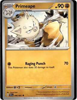 2024 Primeape #46 Paldean Fates