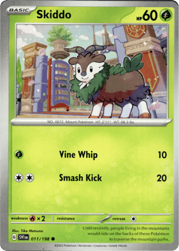 2023 Skiddo #11 Scarlet & Violet