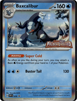2023 Baxcalibur #19 Scarlet & Violet Black Star Promos