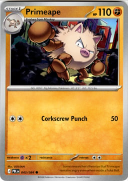 2026 Primeape #43 Pitch Black