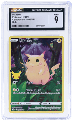 2021 Pokemon Sword and Shield Celebrations Pikachu #005 CGC 9