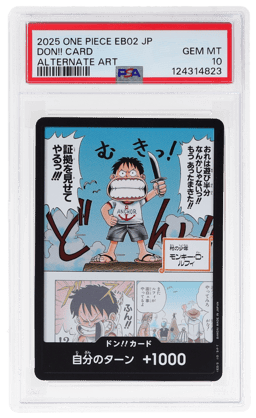 2025 One Piece Extra Booster Anime 25th Collection Japanese Alternate Art Don Card PSA 10