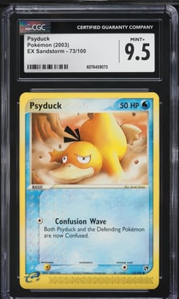 2003 Pokemon EX Sandstorm Psyduck #73 CGC 9.5 MINT+