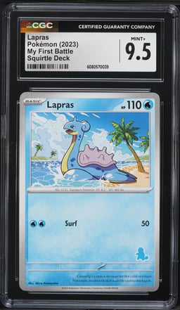 2023 Pokemon Scarlet & Violet My First Battle Deck Lapras CGC 9.5 MINT+
