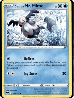 2020 Galarian Mr. Mime #35 Darkness Ablaze