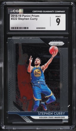 2018 Panini Prizm Stephen Curry #222 CGC 9 MINT
