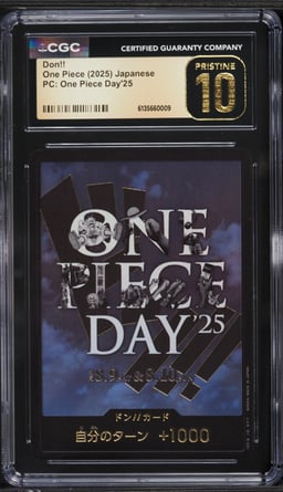 2025 One Piece Japanese Premium Collection Day '25 Don!! CGC 10 PRISTINE