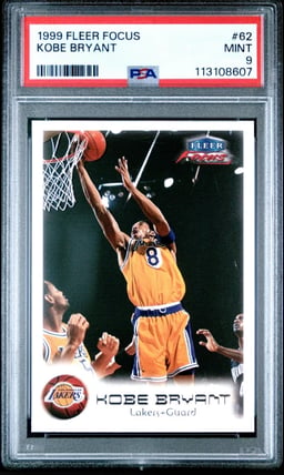 1999 FLEER FOCUS #62 KOBE BRYANT PSA 9