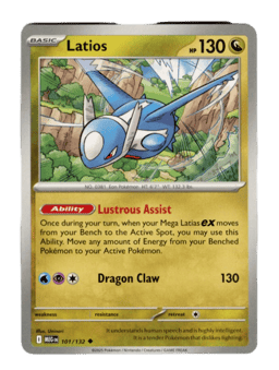 2025 Latios #101 Mega Evolution