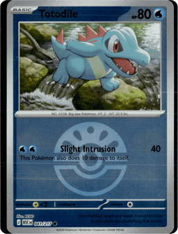 2026 Totodile (Ball Reverse Holofoil) #41 Ascended Heroes