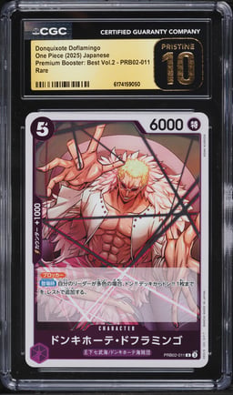 2025 One Piece Japanese Premium Booster: Best Vol.2 Donquixote Doflamingo CGC 10 PRISTINE