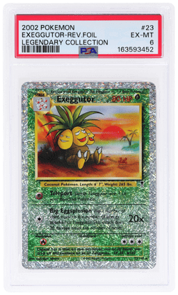 2002 Pokemon Legendary Collection Reverse Holo Exeggutor #23 PSA 6