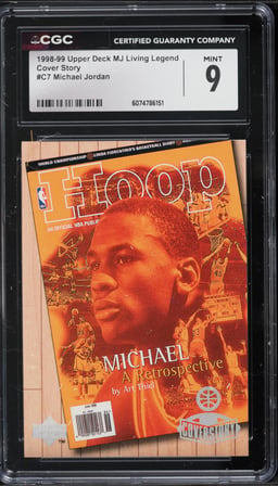 1998 Upper Deck MJ Living Legend Cover Story Michael Jordan #C7 CGC 9 MINT