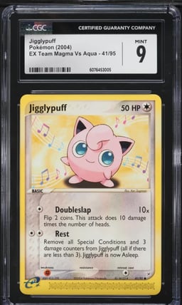 2004 Pokemon EX Team Magma Vs Aqua Jigglypuff #41 CGC 9 MINT