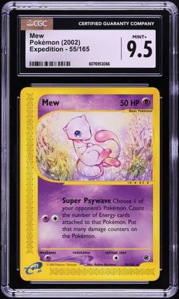 2002 Pokemon Expedition Mew #55 CGC 9.5 MINT+