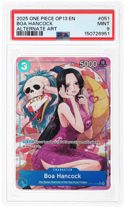 2025 One Piece Carrying On His Will Alternate Art Boa Hancock #OP13-051 PSA 9