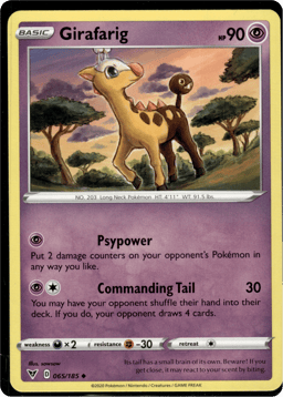 2020 Girafarig #65 Vivid Voltage