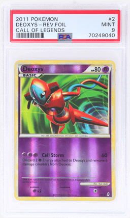2011 Pokemon Call of Legends Reverse Holo Deoxys #2 PSA 9
