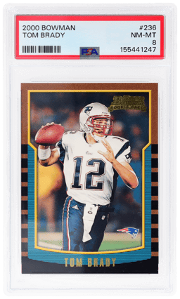 2000 Bowman Tom Brady #236 PSA 8