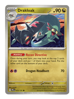2025 Drakloak #72 Prismatic Evolutions