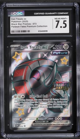 2025 Pokemon SV Black Star Promo Paldean Fates Premium Collection Iron Treads ex #73 CGC 7.5