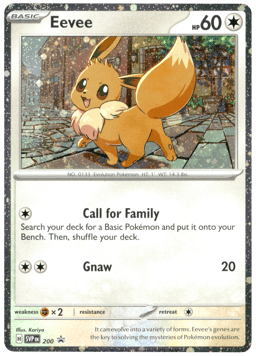 2023 Eevee #200 Scarlet & Violet Black Star Promos