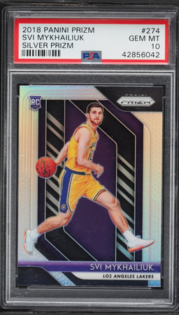 2018 Panini Prizm Silver Svi Mykhailiuk ROOKIE #274 PSA 10 GEM MINT
