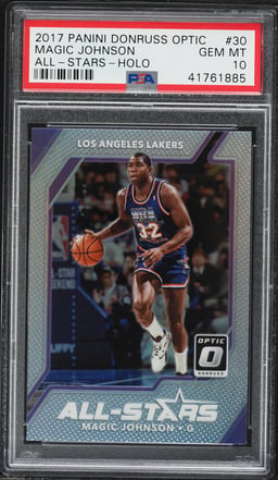 2017 Donruss Optic All-Stars Holo Magic Johnson #30 PSA 10 GEM MINT