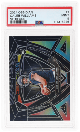 2024 Panini Obsidian Vitreous Caleb Williams #1 PSA 9