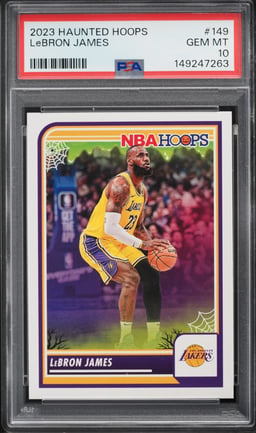 2023 Panini Haunted Hoops LeBron James #149 PSA 10 GEM MINT