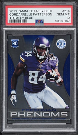 2013 Totally Certified Blue Cordarrelle Patterson ROOKIE /99 #214 PSA 10 GEM MINT