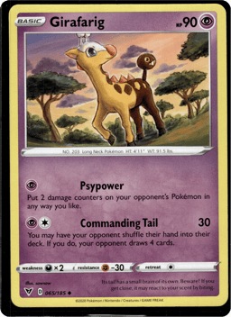 2020 Girafarig #65 Vivid Voltage