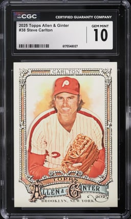 2025 Topps Allen & Ginter Steve Carlton #38 CGC 10 GEM MINT