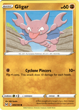 2022 Gligar #95 Lost Origin