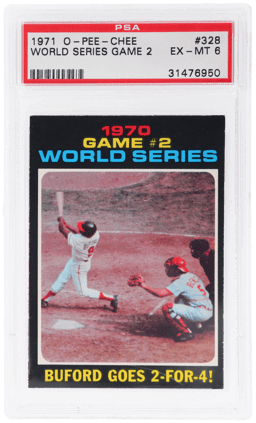 1971 O-Pee-Chee World Series Game 2 Don Buford #328 PSA 6