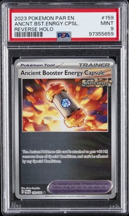 2023 POKEMON PAR EN-PARADOX RIFT #159 ANCIENT BOOSTER ENERGY CAPSULE PSA 9