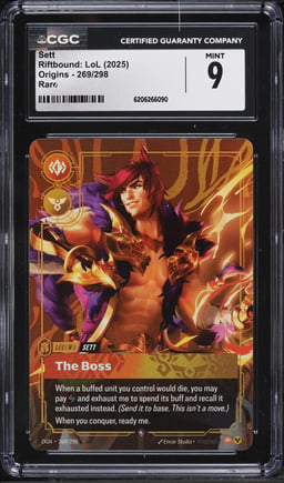 2025 Riftbound League Of Legends LoL Origins Sett #269 CGC 9 MINT