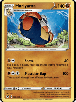 2022 Hariyama #98 Lost Origin