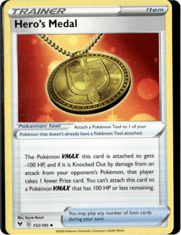 2020 Hero's Medal #152 Vivid Voltage