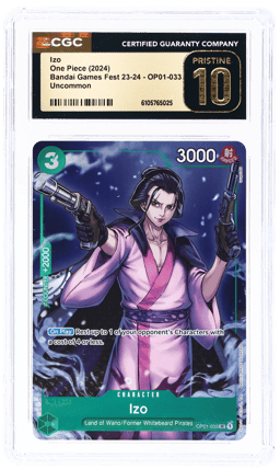 2024 One Piece Promo Premium Card Collection Bandai Card Games Fest '23-24 Edition Izo #OP01033 CGC PRI
