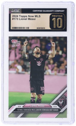 2024 Topps Now MLS Lionel Messi #173 /6376 CGC PRI
