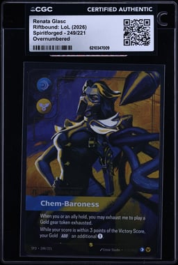 2026 Riftbound: LoL Spiritforged Renata Glasc #249 CGC AUTH