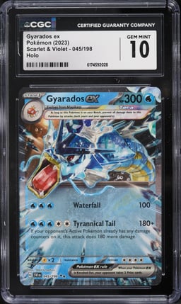 2023 Pokemon Scarlet & Violet Holo Gyarados Ex #45 CGC 10 GEM MINT