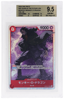 2024 One Piece 500 Years In the Future Japanese Foil Super Rare Monkey D. Dragon #OP07015 BGS 9.5