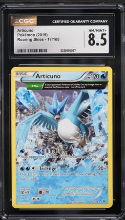 2015 Pokemon XY Roaring Skies Articuno #17 CGC 8.5 NM-MT+