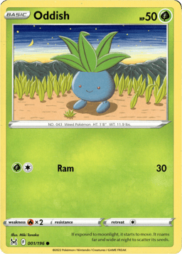 2022 Oddish #1 Lost Origin