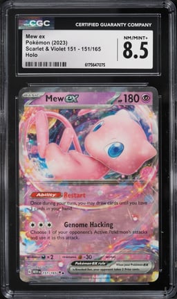 2023 Pokemon Scarlet & Violet 151 Holo Mew Ex #151 CGC 8.5 NM-MT+