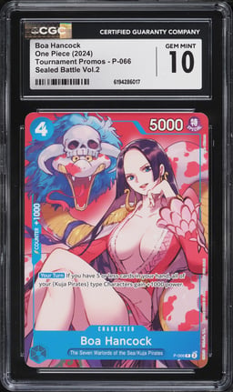 2024 One Piece Tournament Promo Sealed Battle Vol. 2 Alt Art Boa Hancock #P-066 CGC 10 GEM MINT