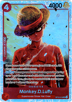 2025 Monkey.D.Luffy (foil) #15 Legacy of the Master